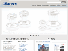 Tablet Screenshot of andersenwinches.com